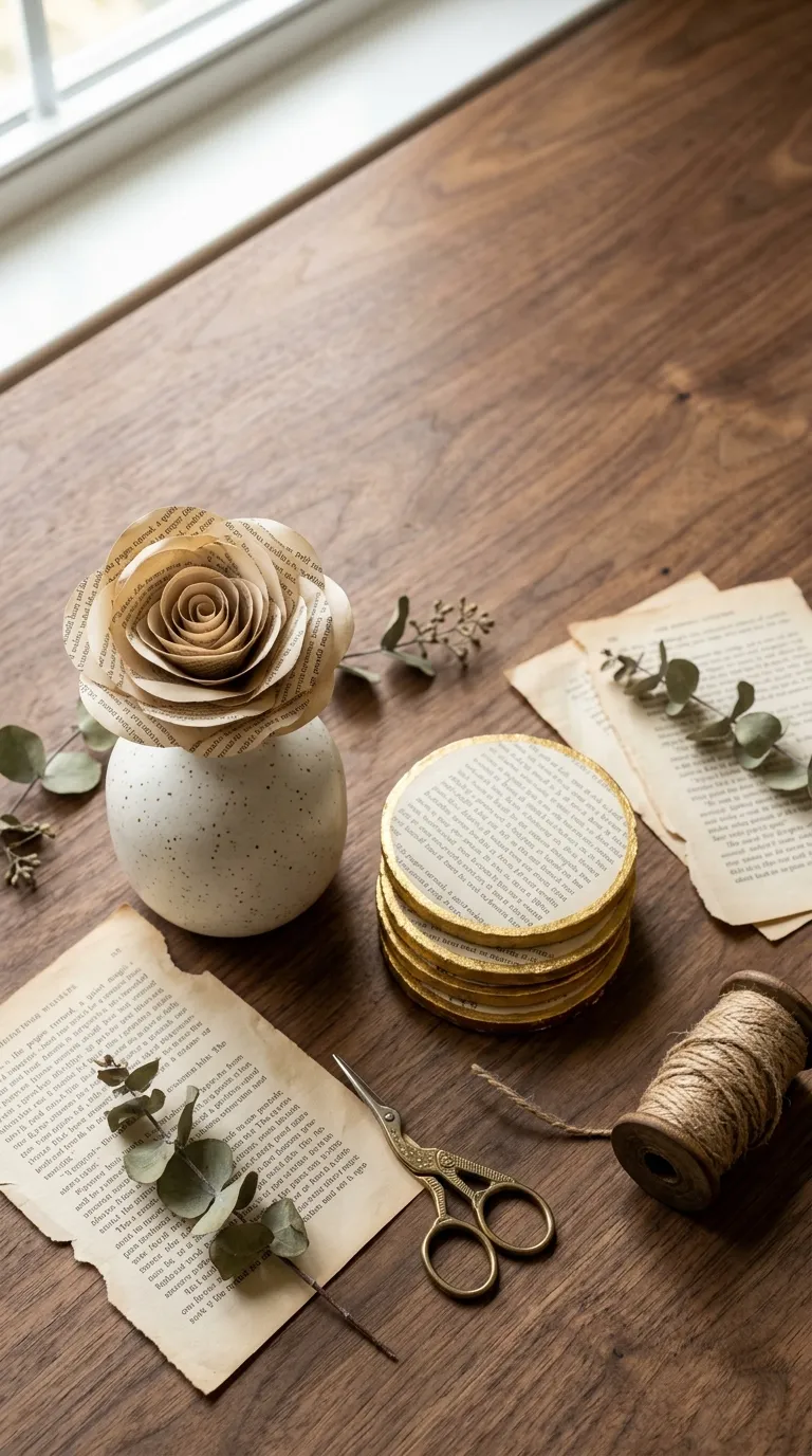 Easy Book Page Crafts That Look Expensive