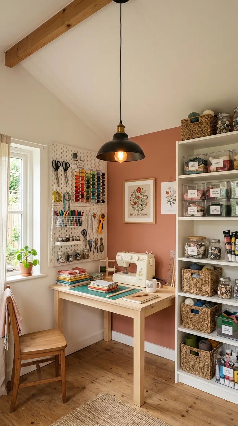 Small She Shed Craft Room Ideas