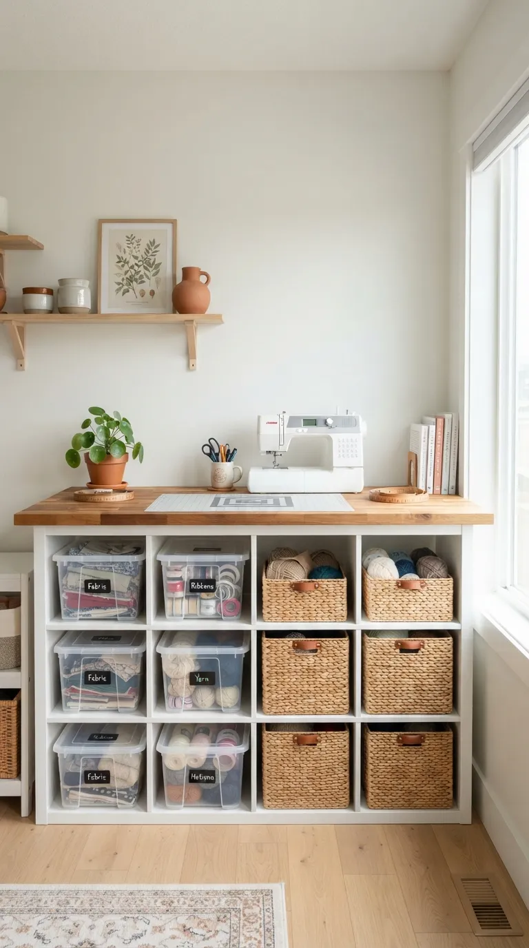 IKEA Kallax Craft Room Storage Ideas