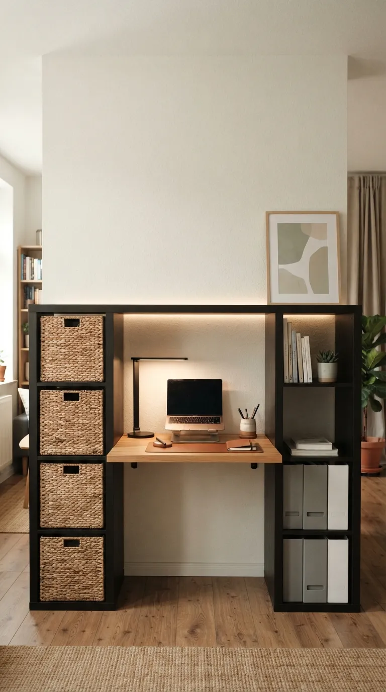 IKEA Kallax Home Office Ideas