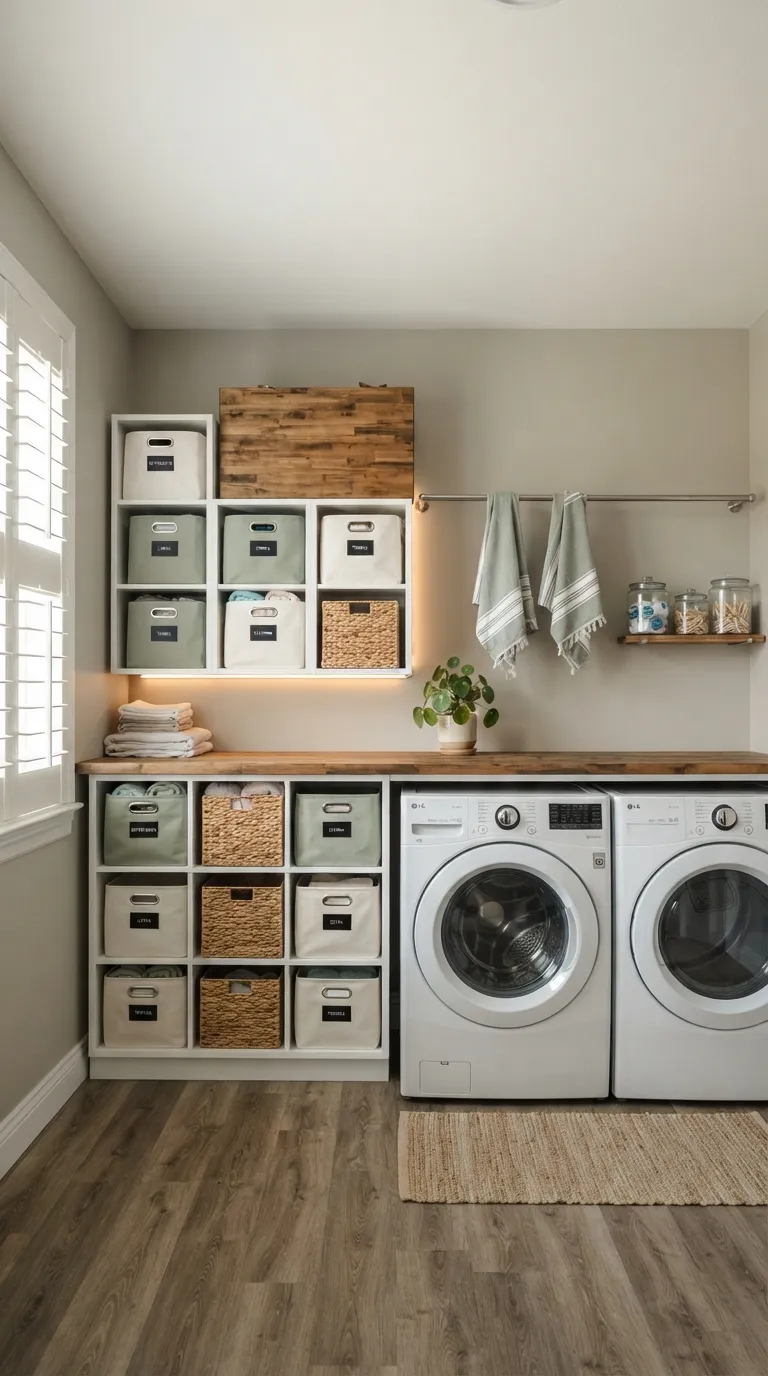 IKEA Kallax Laundry Room Storage Ideas