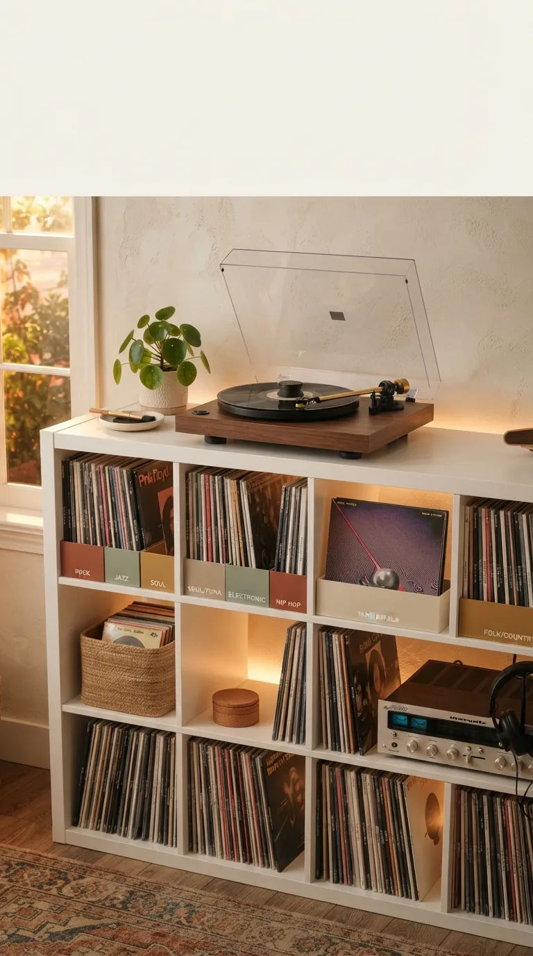 IKEA Kallax Record Storage Ideas