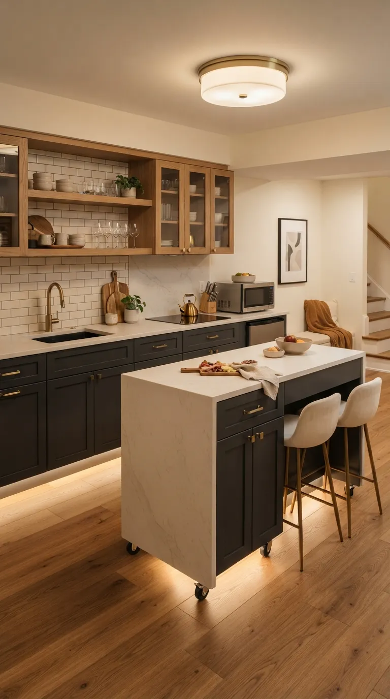 Basement Kitchenette Island Ideas