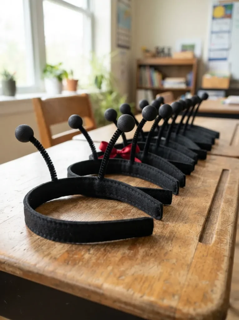 Felt Antenna Headbands as the Party Favor