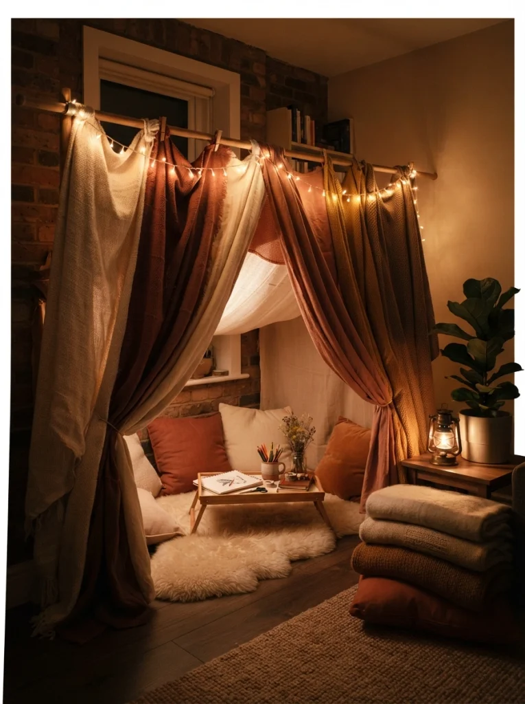 Build a Blanket-Fort Craft Nook