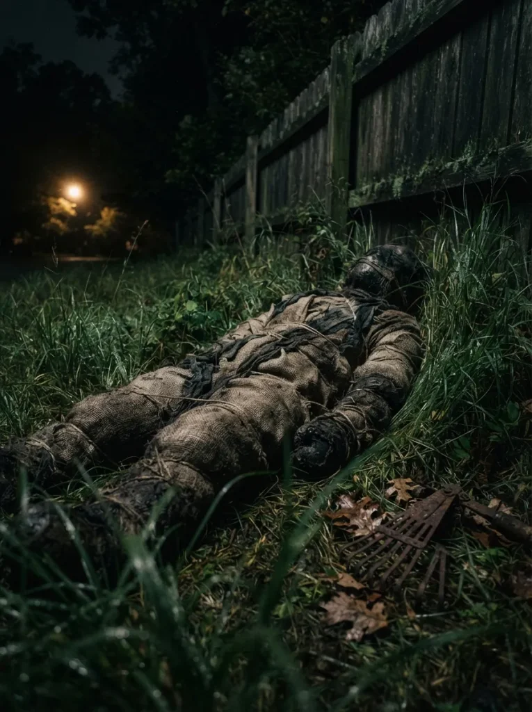 A "Body in the Yard" Prop That Reads as Real Fabric, Not Plastic