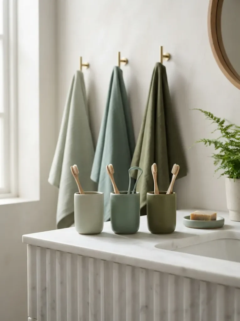Give Each Roommate a Different Tint of the Same Green
