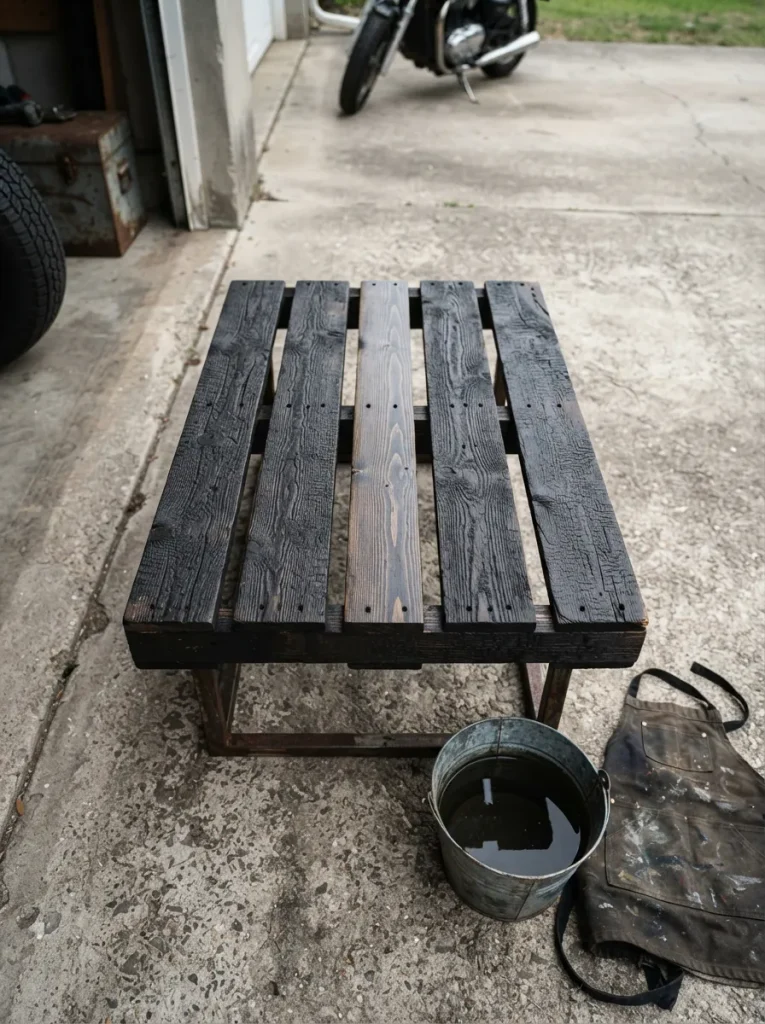 Torch-Charred Slats for a Black, Grain-Forward Finish