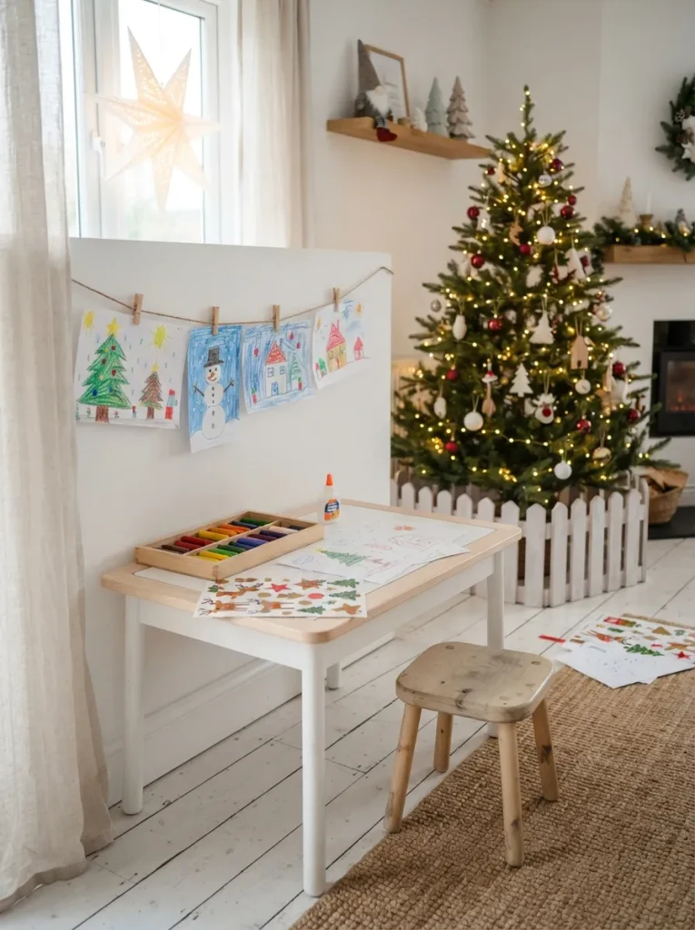 Set Up a Toddler Decorating Station on a Low Table
