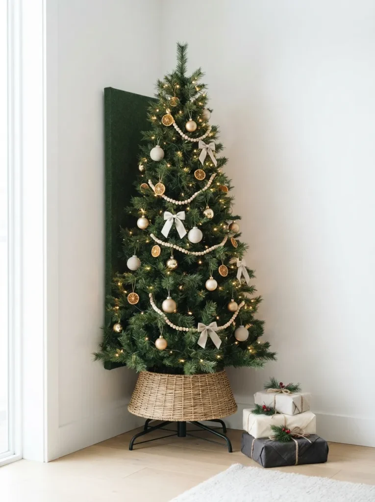 Choose a Slim, Flat-Backed Tree for a Corner