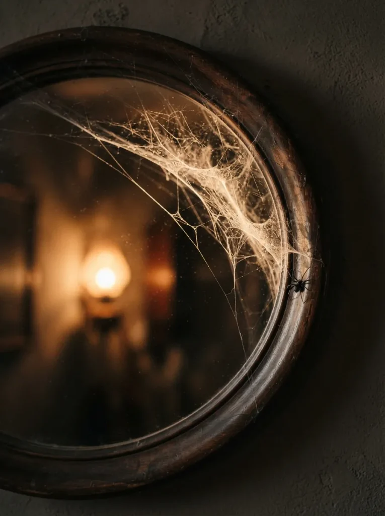 Stretch Cobweb Over a Mirror Instead of a Corner