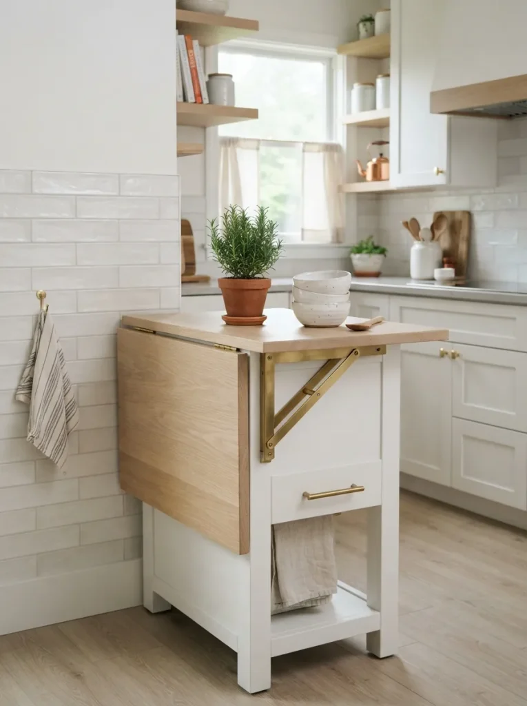 A Drop-Leaf Console That Expands Only When You Need It