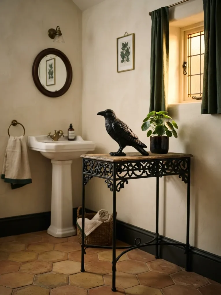 A Slim Black Console With a Single Statement Object
