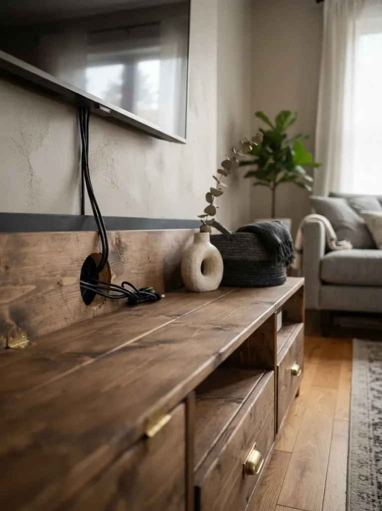 Low-Profile TV Media Console