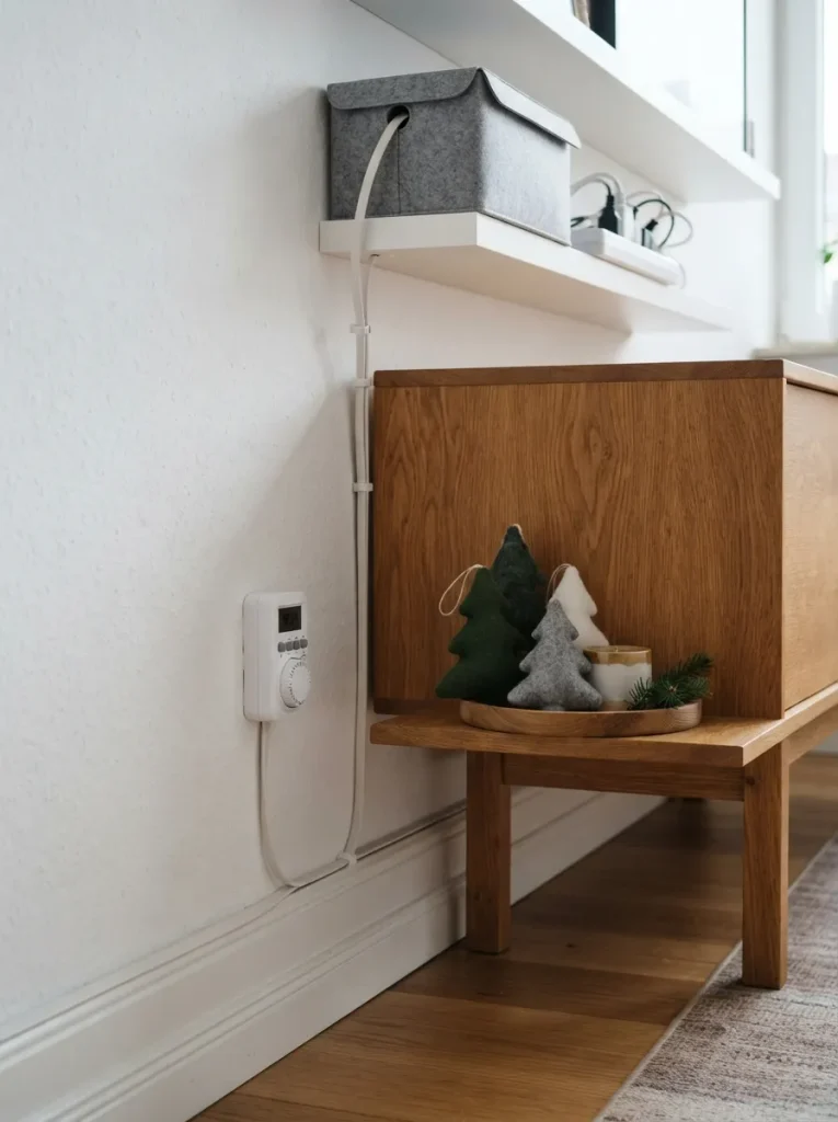 Route Every Cord Behind Furniture and Onto a Timer