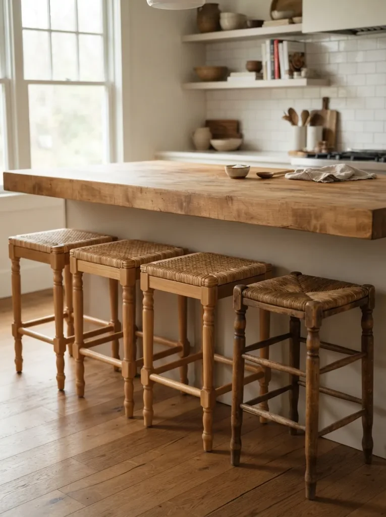 Mixing One Vintage Stool Into a Matched Set