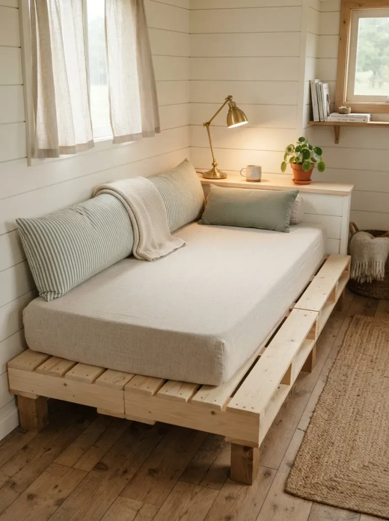 Turn Two Pallets Into a Daybed That Sleeps a Guest