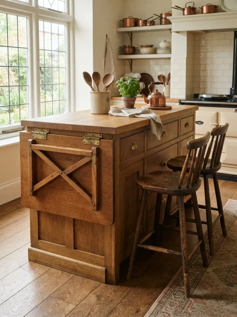 A Drop-Leaf Extension for Extra Seating