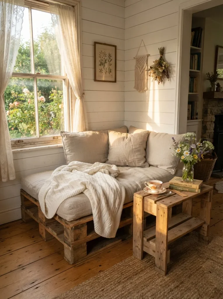 A Reading Nook Built Around One Window