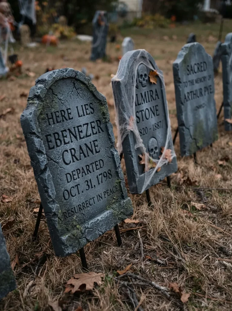 DIY Foam Tombstones That Don't Look Like Foam