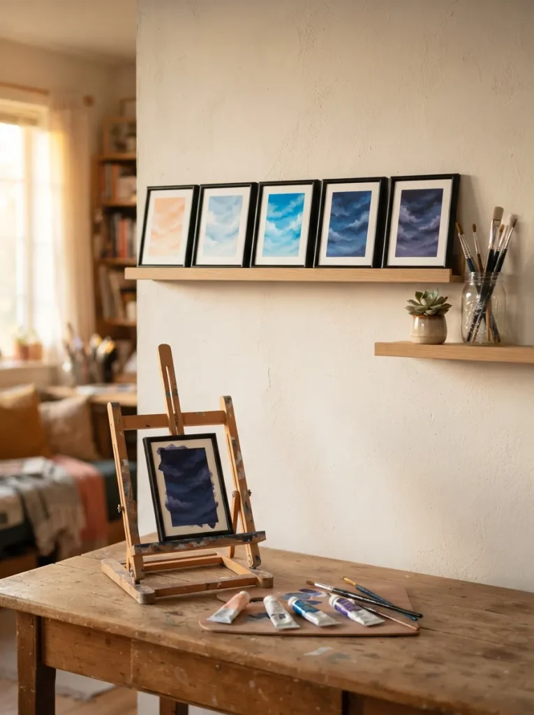 Window-Sky Mini Gallery in Matching Frames