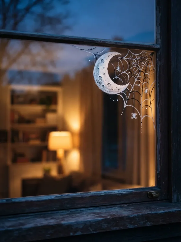 Painted Glass Accent With Washable Window Paint
