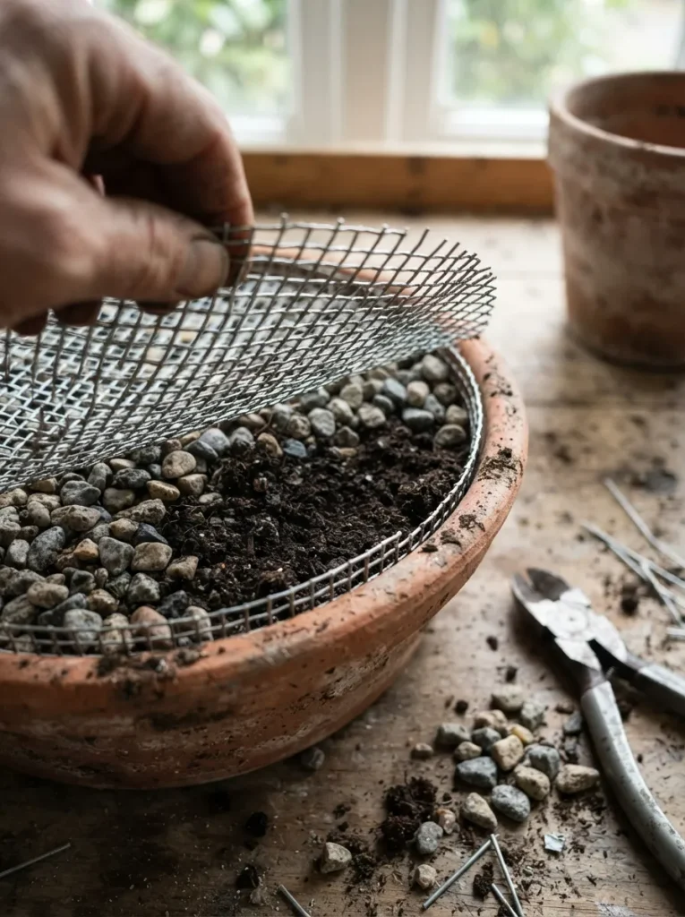 Add a Wire Grid Underneath for Cats That Dig Through Decorative Stone