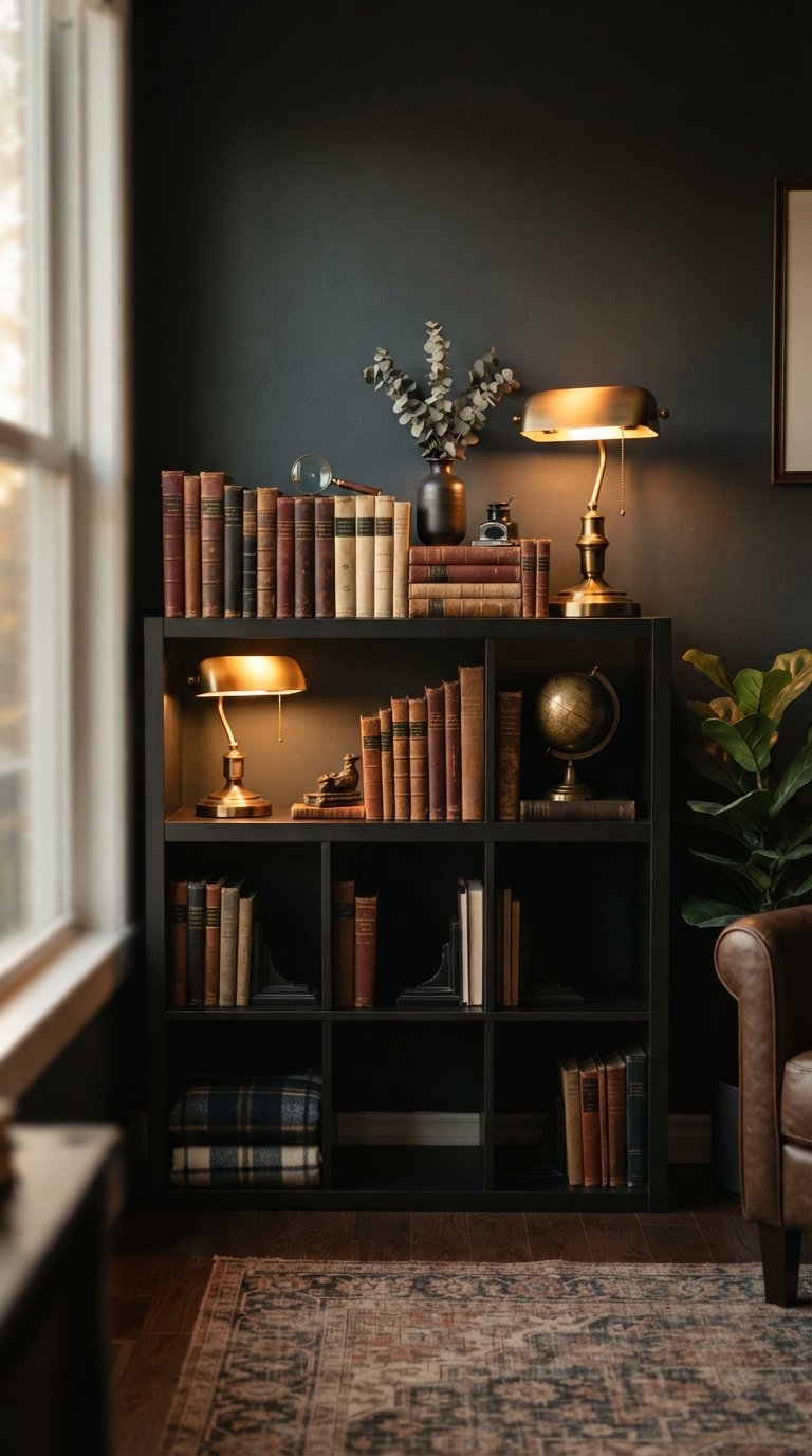 IKEA Kallax Black Moody Styling Ideas