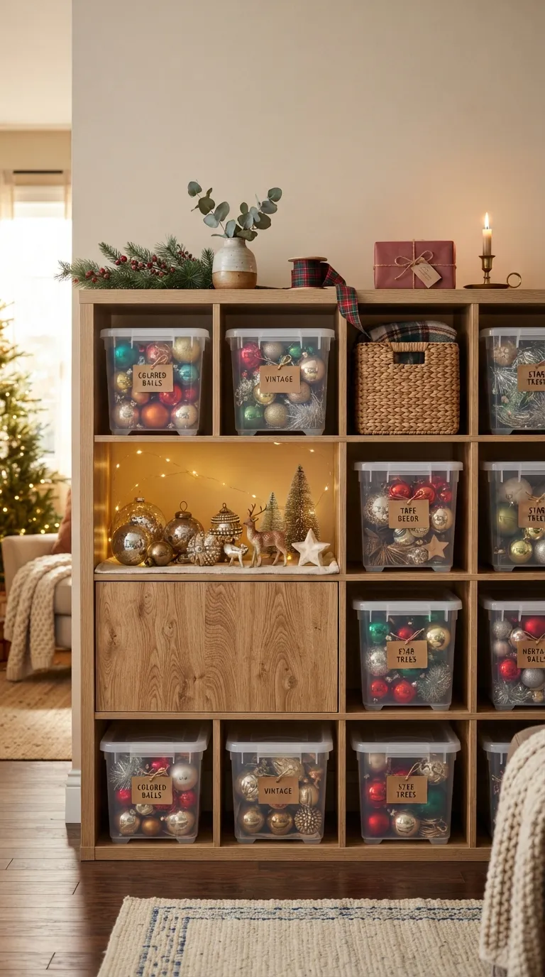 IKEA Kallax Christmas Storage and Display Ideas