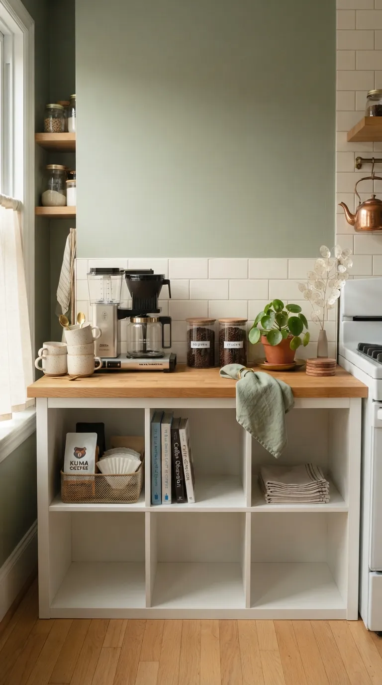 IKEA Kallax Coffee Bar Ideas