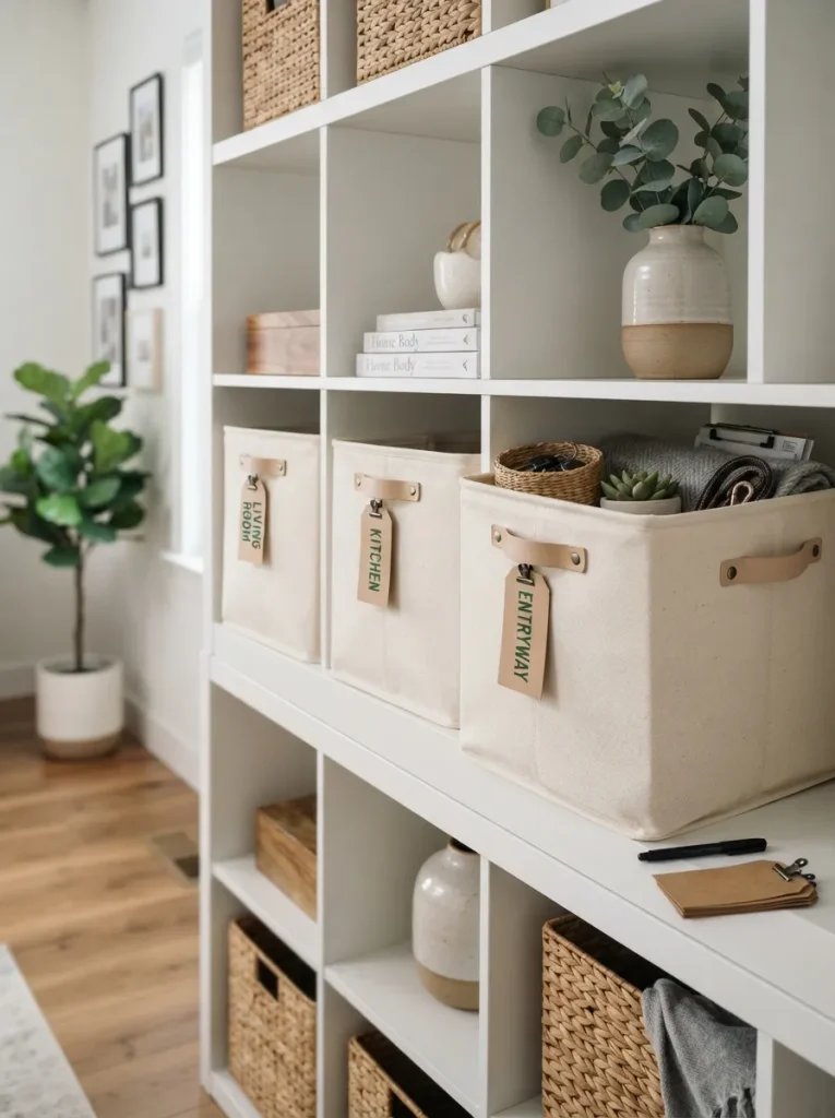 Room-Labeled Bin System
