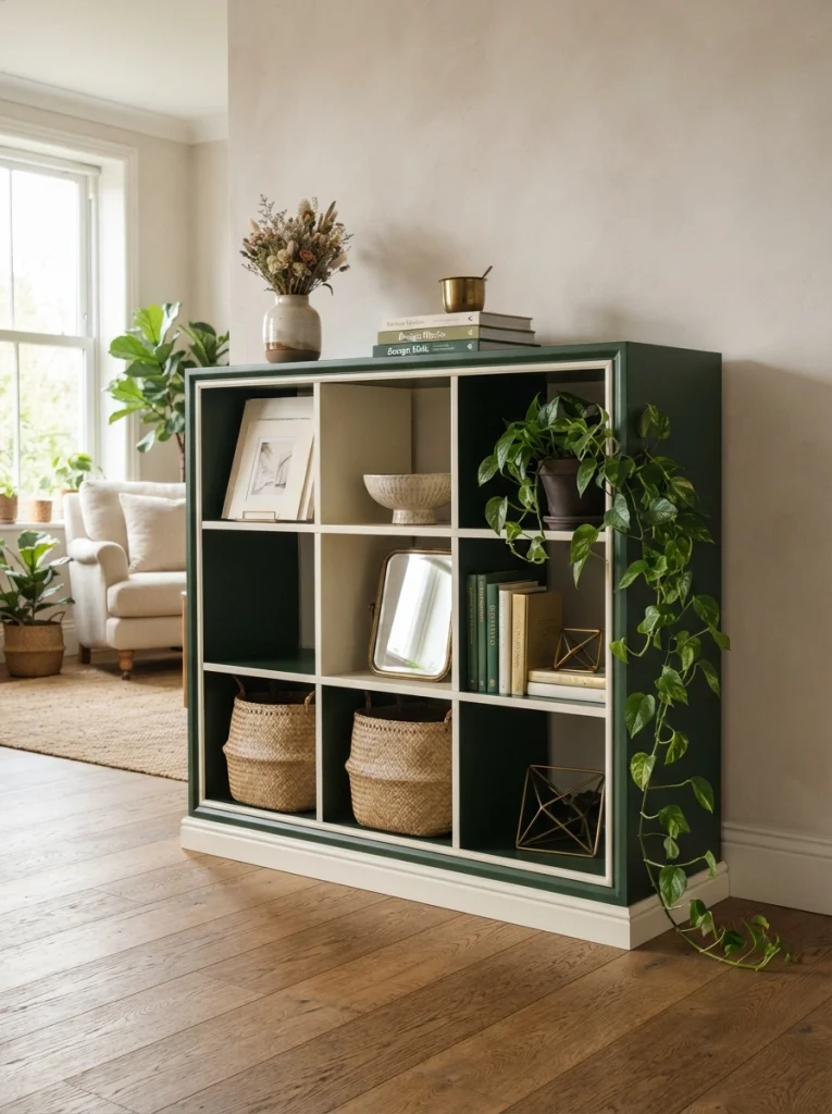 Paint the Trim a Contrasting Shade for Built-In Depth