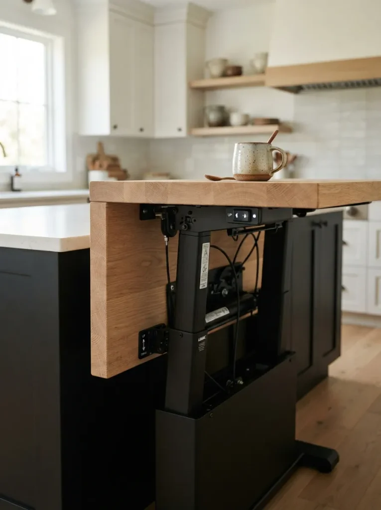 A Motorized Sit-to-Stand Counter Section