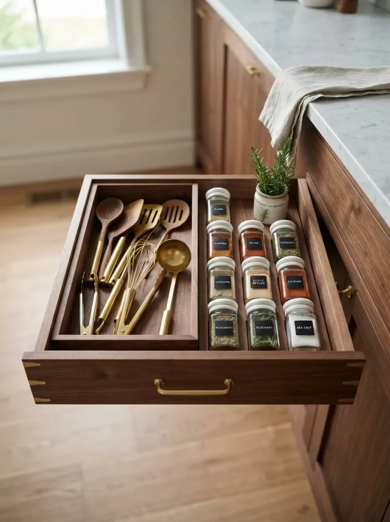 Pull-Out Storage That Replaces Digging Through Deep Drawers