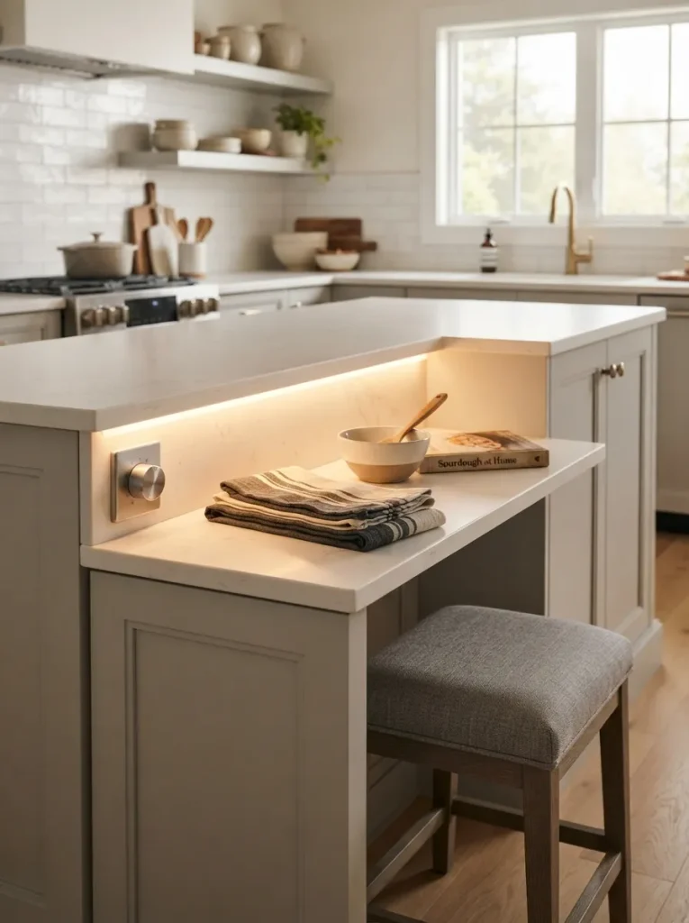 Layered Lighting Set at Seated Eye Level