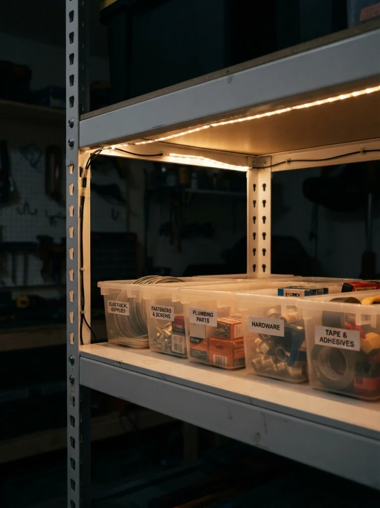 Add Under-Shelf LED Strip Lighting to Every Kallax Row