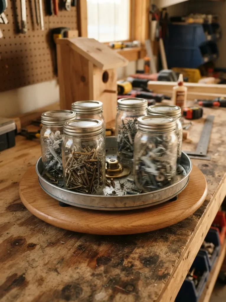 Spin Parts on a Bench-Top Jar Carousel