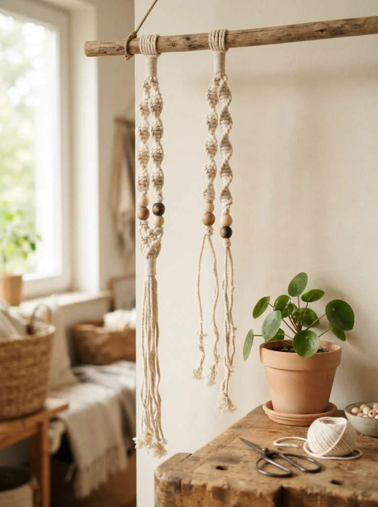 Matching Macrame Plant Hangers