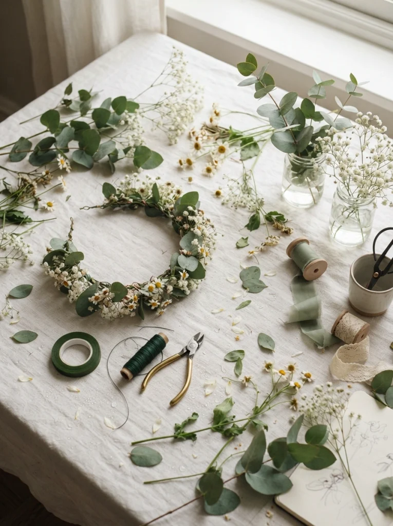 DIY Flower Crown & Pressed Botanical Night