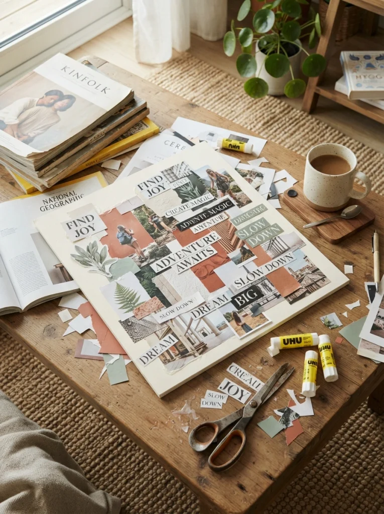 Vision Board & Magazine Collage Night