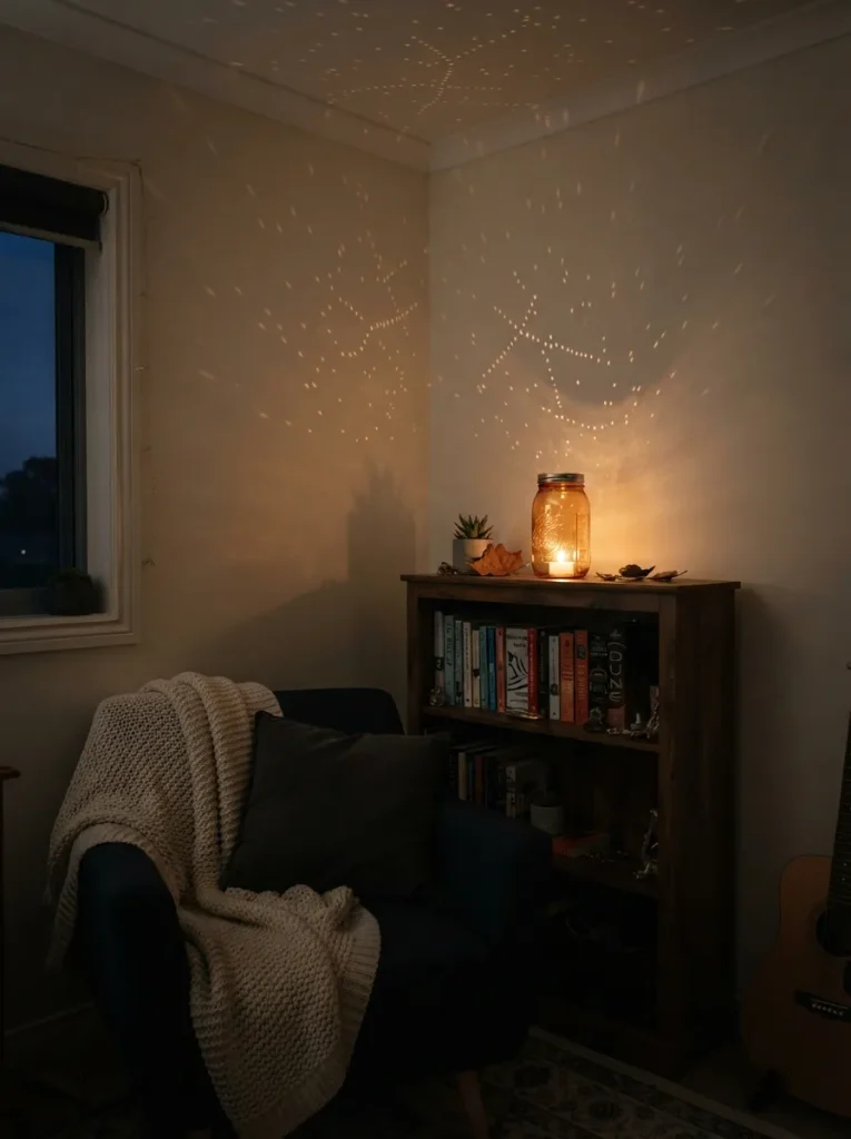 Punched-Lid Star Projector Jars