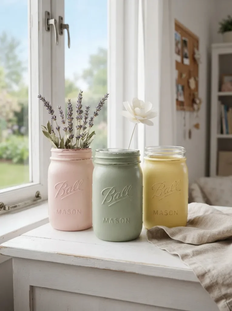 Inside-Painted Pastel Bud Vases