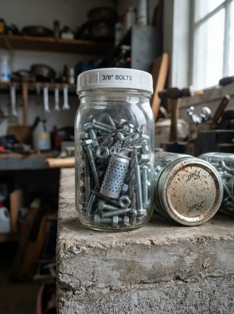 Make Rust-Resistant Jars for Bare Steel Hardware