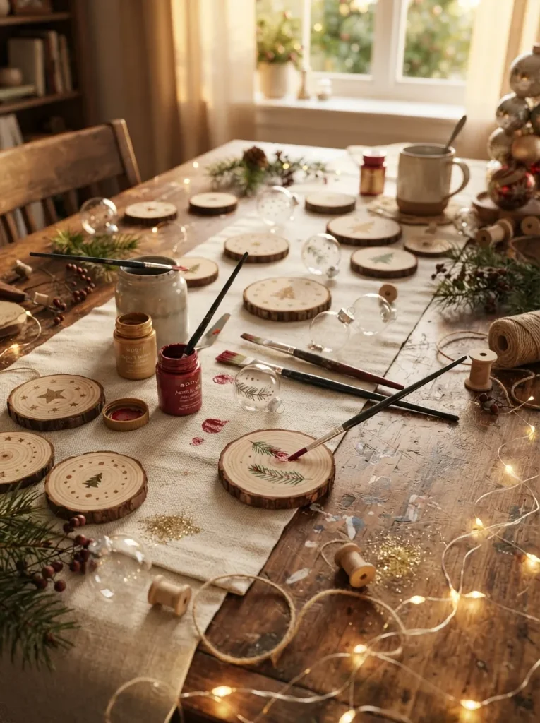 A DIY Mini Ornament Painting Bar