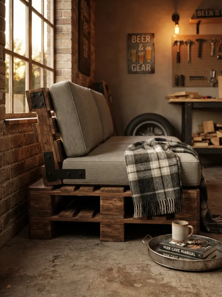 A Two-Pallet Sofa Built to a 17-Inch Seat Height