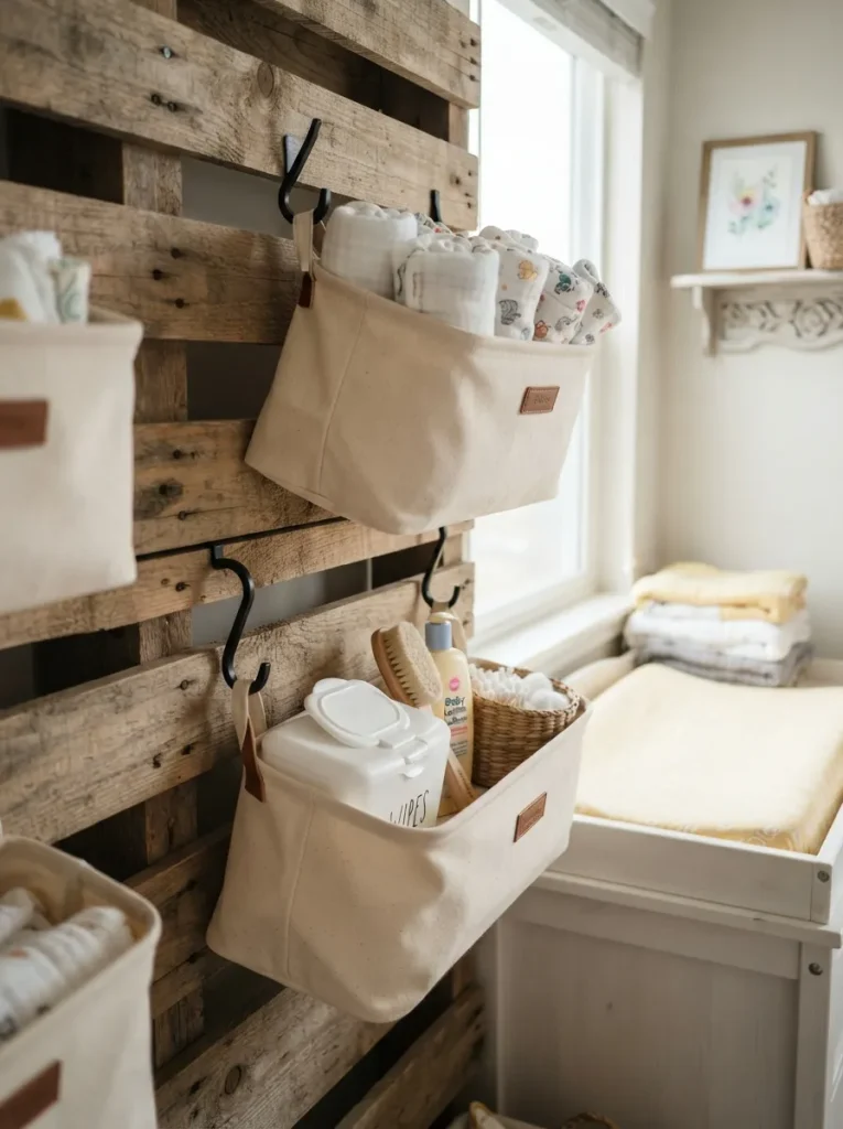 A Wall-Mounted Diaper Caddy You Never Have to Walk Away From