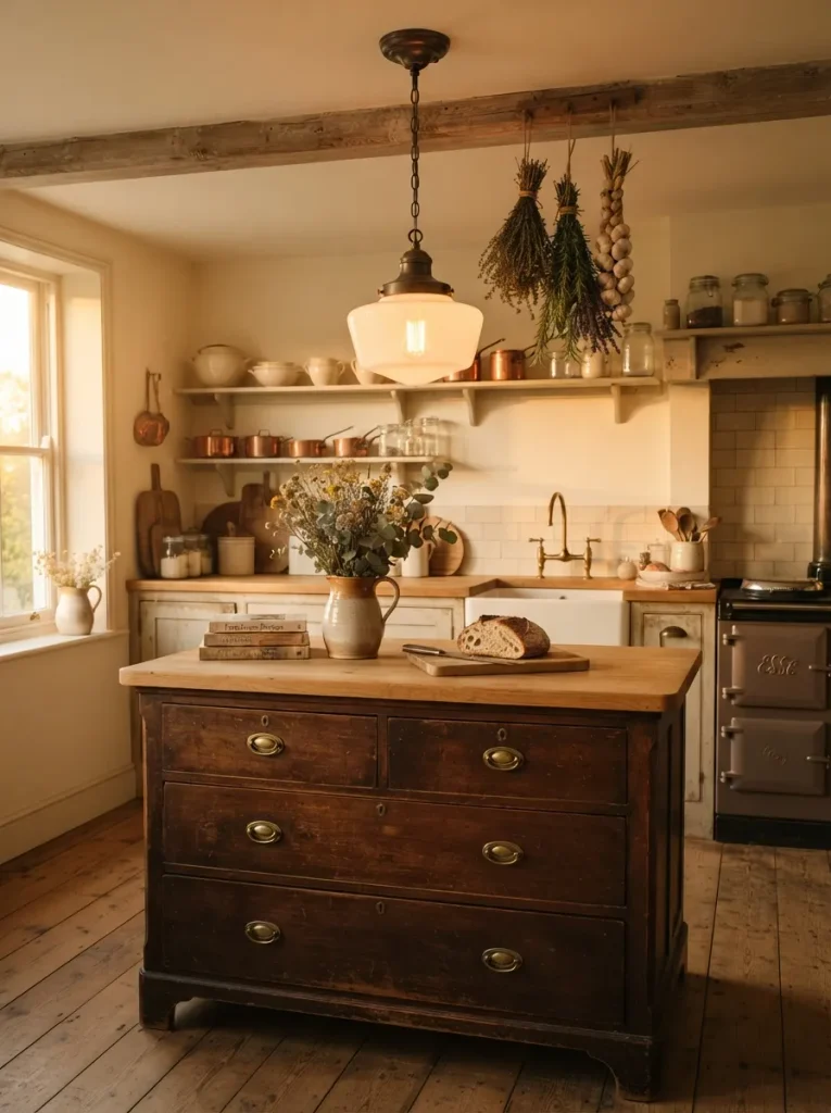 A Single Schoolhouse Pendant Overhead