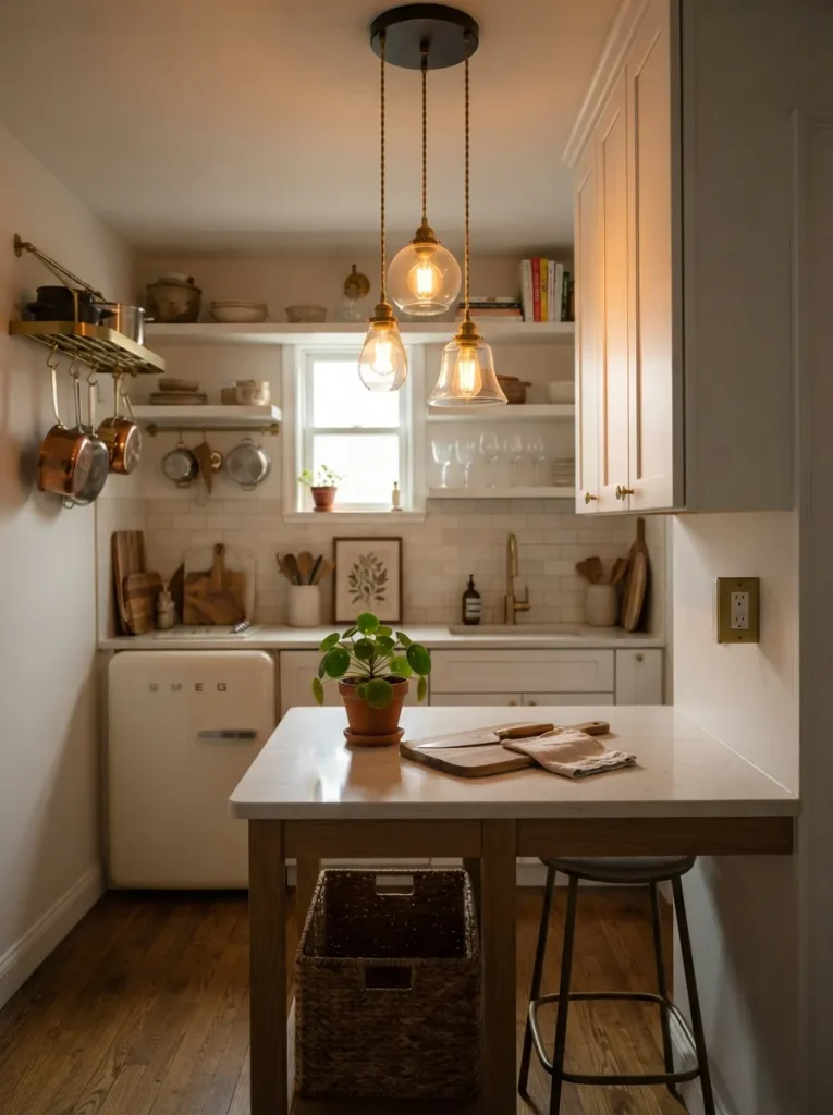 A Cluster of Mini Pendants Instead of One Statement Fixture