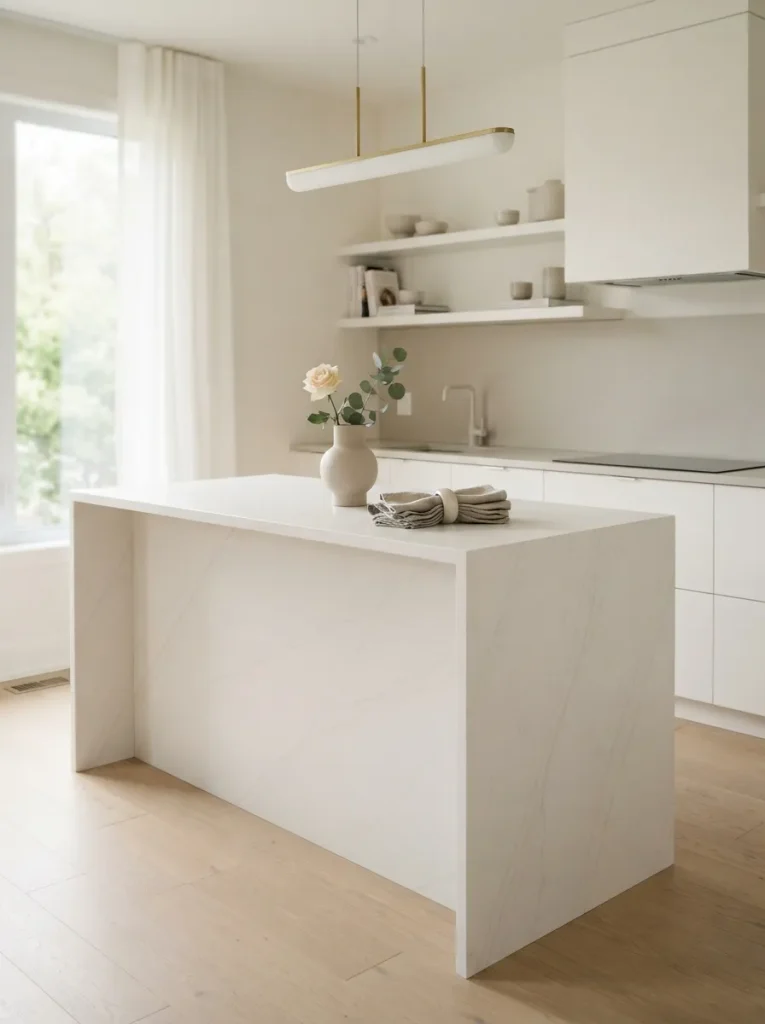 A Quiet, Monochrome Waterfall for Understated Luxury