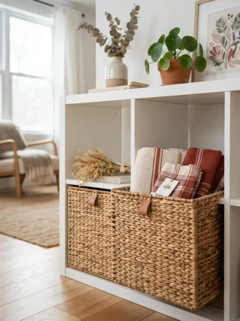 Rattan Basket Inserts for Soft Storage
